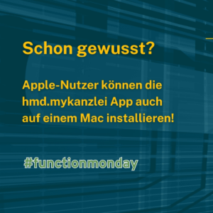 hmd.mykanzlei App auch auf dem MAC nutzen